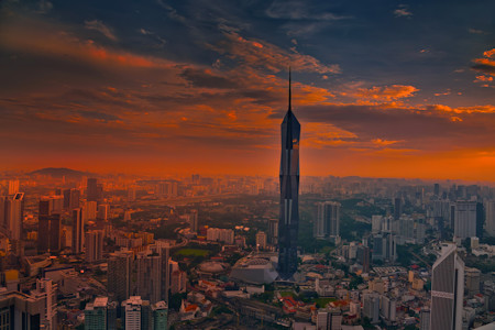 Aerial view, Architecture, Buildings, Cityscape, Cityview, Photography, Sky, Skyscraper, Skyscrapers, Sunset, Travel, Urban